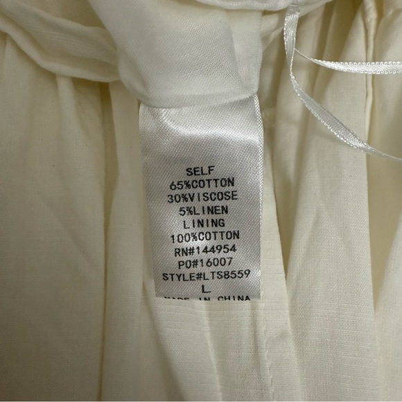 White ring crop top slit maxi skirt set - Picture 13 of 13